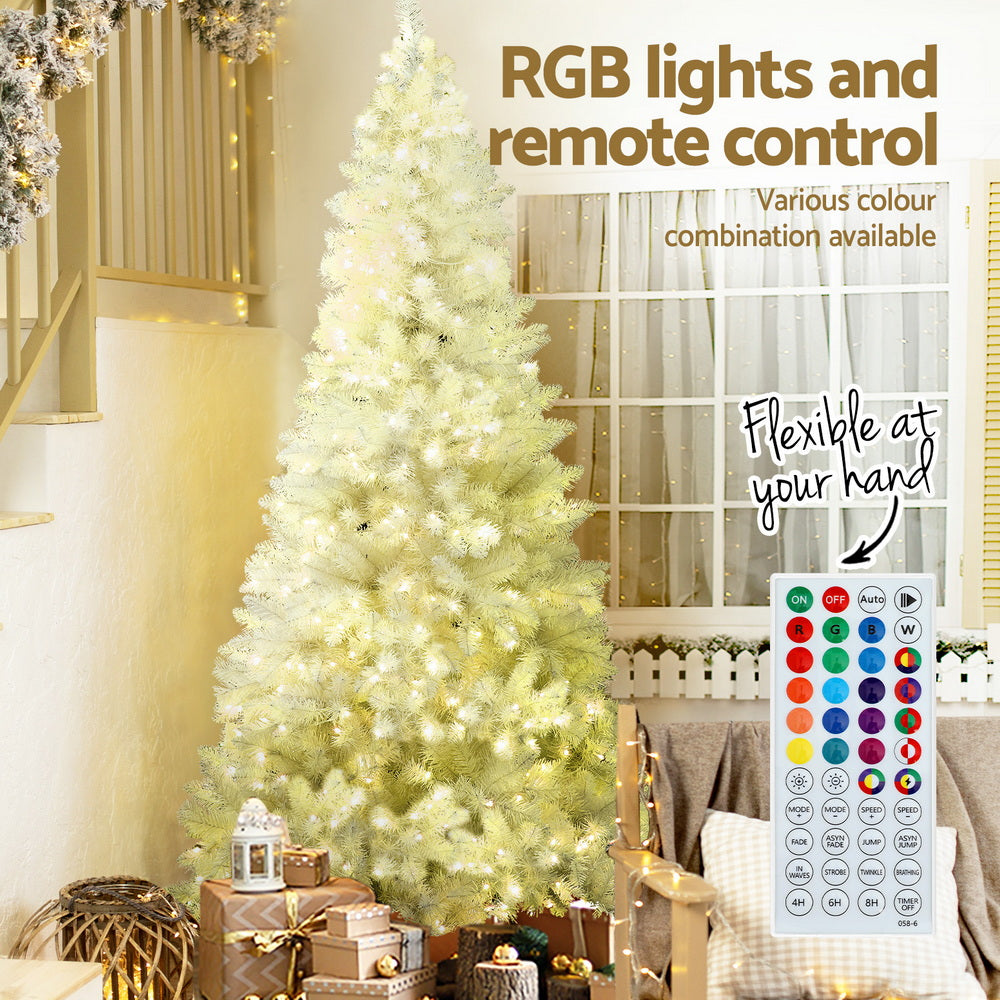 7ft 2.1m 450 LED Christmas Tree RGB Remote Xmas Party Decorations