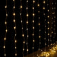 3M 300 LED Christmas Lights Curtain String Light - Warm White