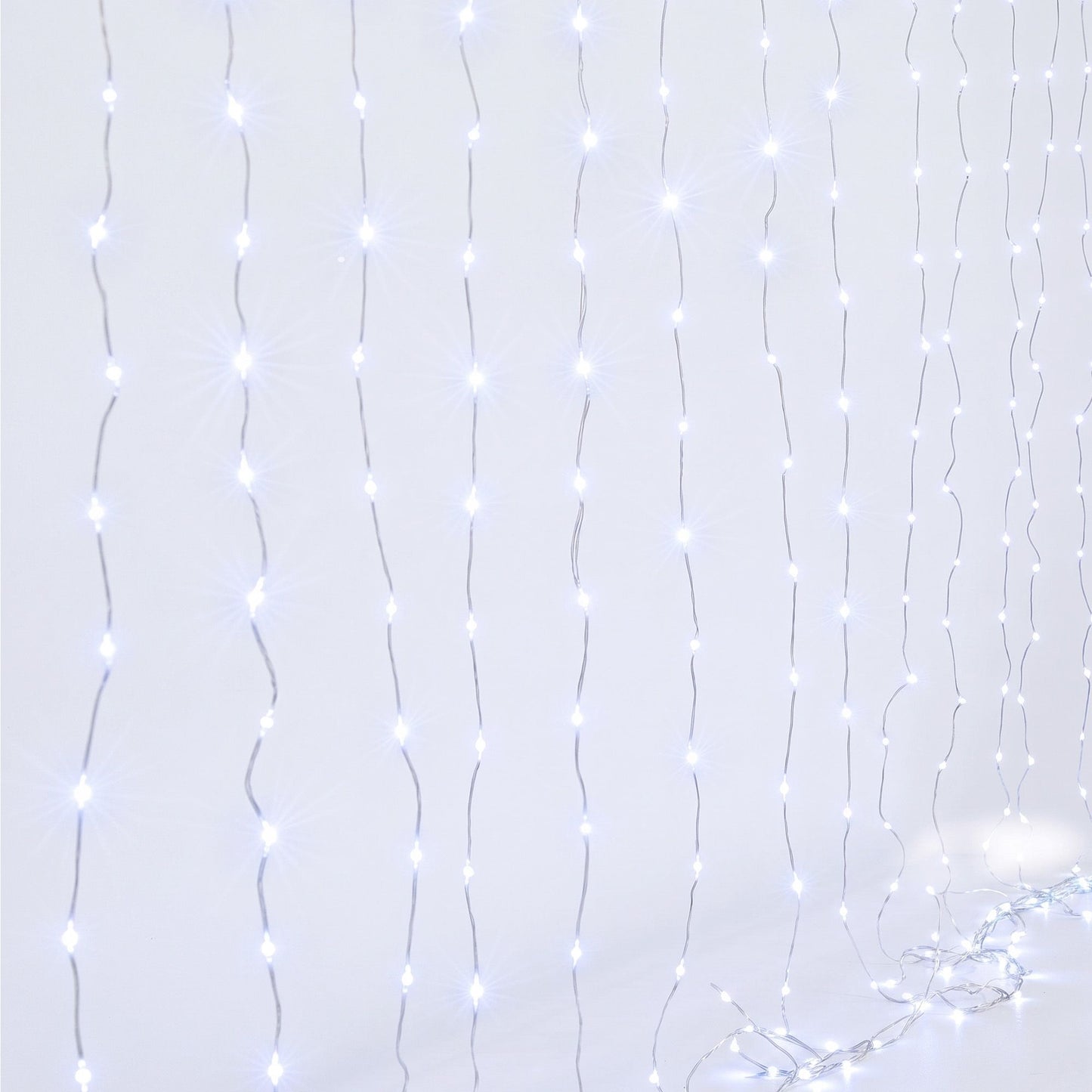 3x3M Christmas Lights Curtain String Light 300 LED Cool White