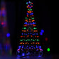 7ft 2.1m 264 LED Solar Christmas Tree Xmas Tree Decor - Multi Colour