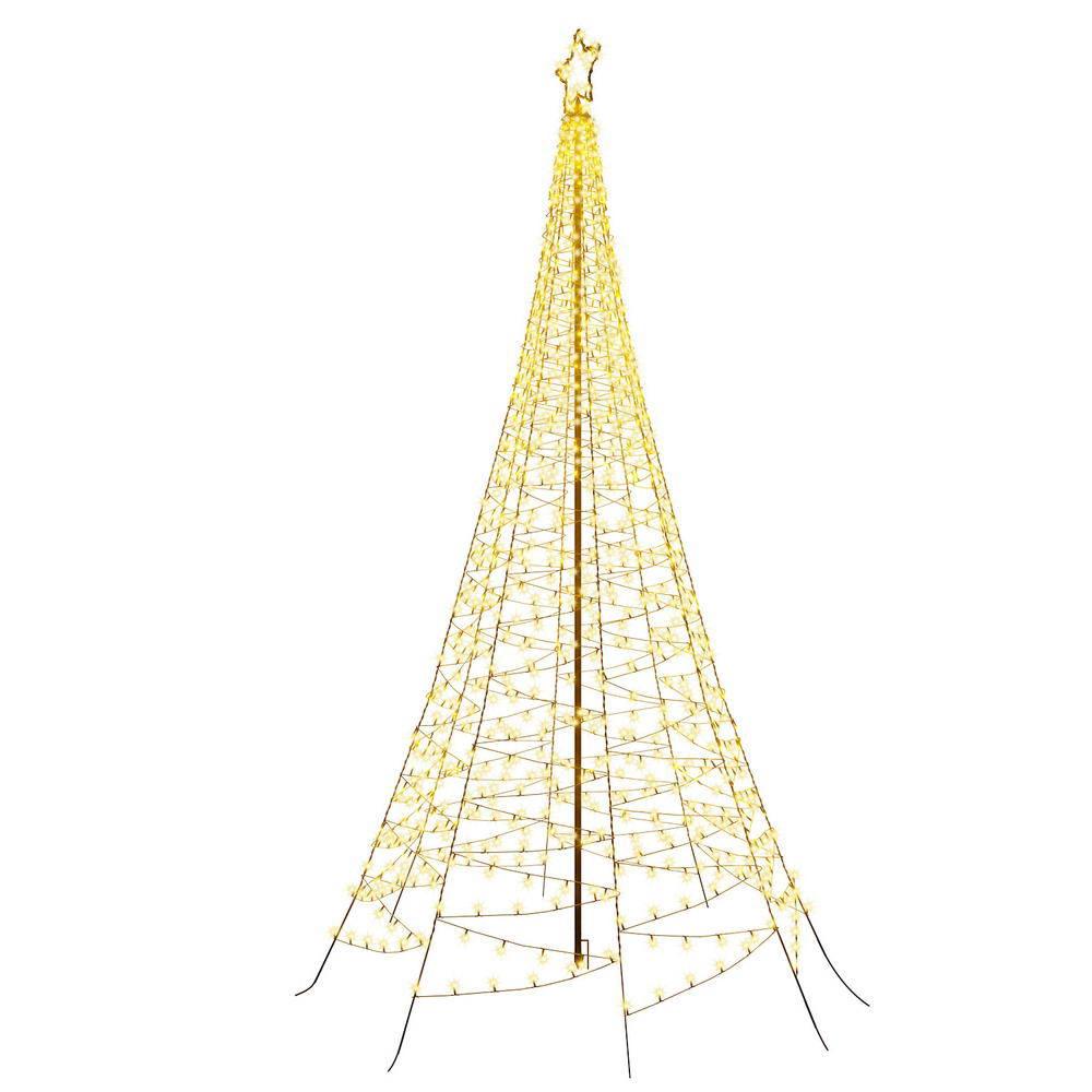 12ft 3.6m 800 LED Solar Christmas Tree Net Lights Xmas Trees Decoration