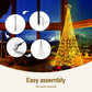 7ft 2.1m Solar Christmas Tree 320 LED Net Lights Xmas Trees Decoration