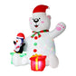 Bear LED Christmas Inflatable Decorations Illuminated - 1.8M