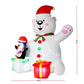 Bear LED Christmas Inflatable Decorations Illuminated - 1.8M