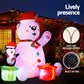 Bear LED Christmas Inflatable Decorations Illuminated - 1.8M