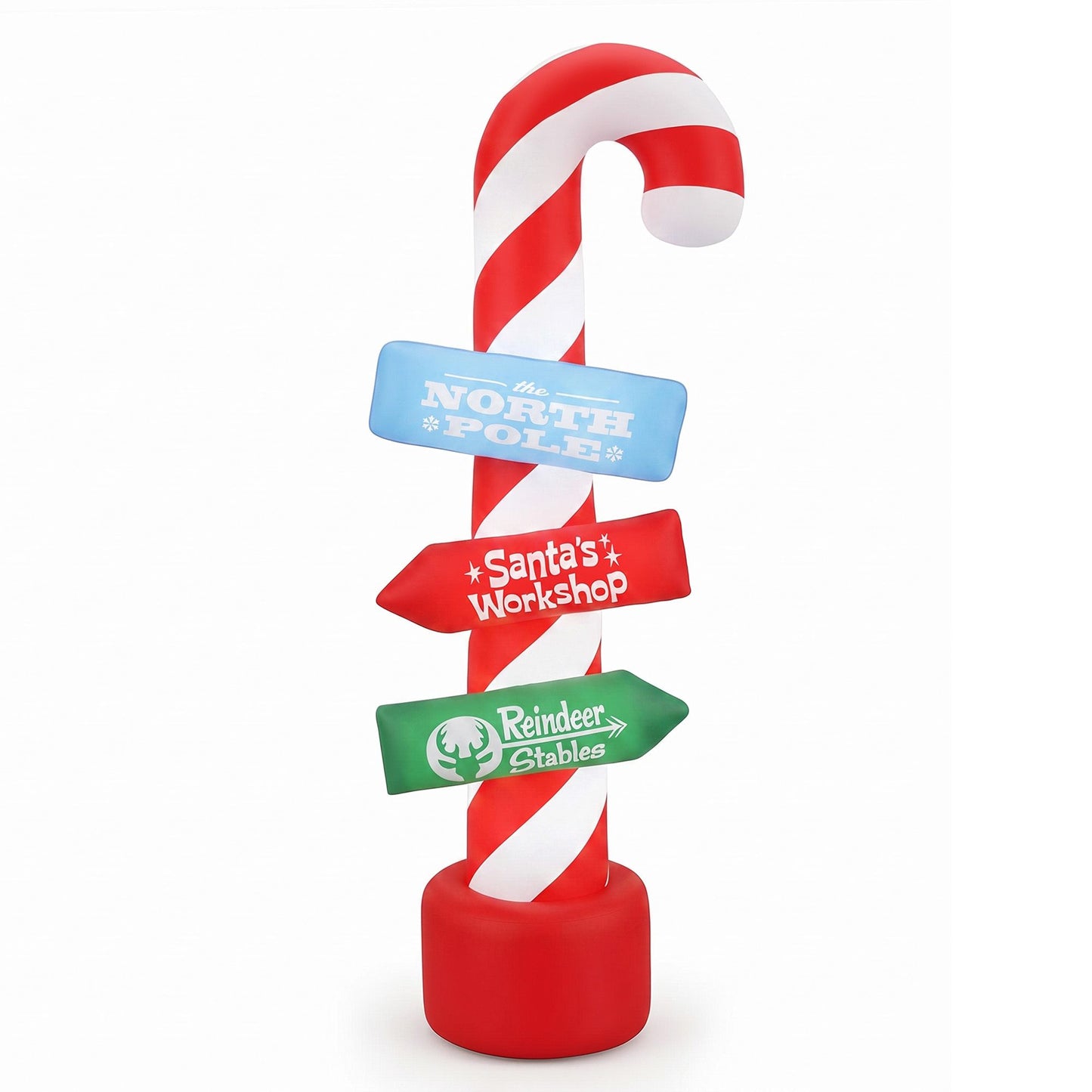 Candy Pole Christmas Inflatable Illuminated Xmas Decorations - 2.4M