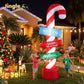 Candy Pole Christmas Inflatable Illuminated Xmas Decorations - 2.4M