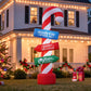 Candy Pole Christmas Inflatable Illuminated Xmas Decorations - 2.4M