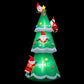Santa Tree Christmas Inflatable Illuminated Xmas Decorations - 5M