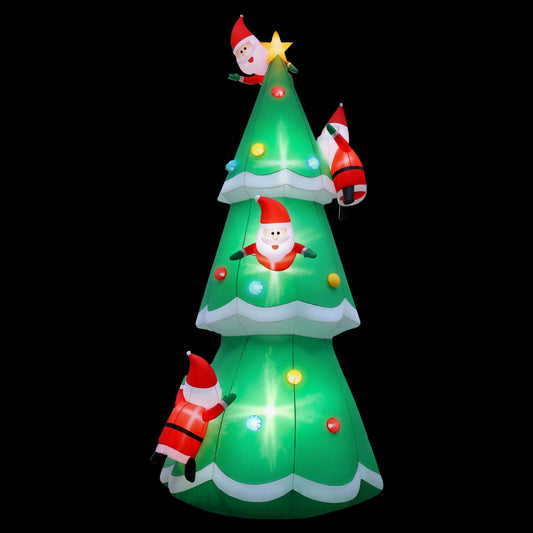 Santa Tree Christmas Inflatable Illuminated Xmas Decorations - 5M
