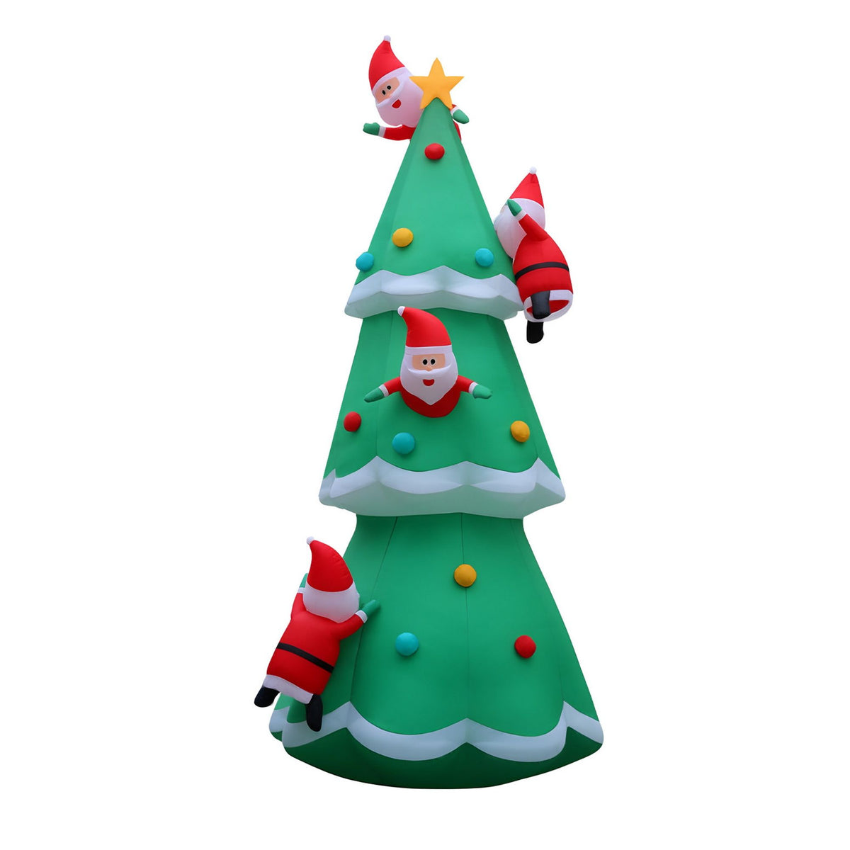 Santa Tree Christmas Inflatable Illuminated Xmas Decorations - 5M
