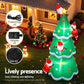 Santa Tree Christmas Inflatable Illuminated Xmas Decorations - 5M