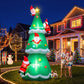 Santa Tree Christmas Inflatable Illuminated Xmas Decorations - 5M