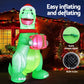 Dinosaur LED Christmas Inflatable Decorations Illuminated - 1.8M
