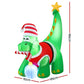 Dinosaur LED Christmas Inflatable Decorations Illuminated - 1.86M