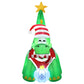 Dinosaur LED Christmas Inflatable Decorations Illuminated - 1.86M
