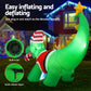 Dinosaur LED Christmas Inflatable Decorations Illuminated - 1.86M
