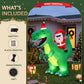 Dinosaur Christmas Inflatable Illuminated Decorations - 2.5M