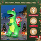 Dinosaur Christmas Inflatable Illuminated Decorations - 2.5M