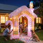 Gingerbread Man Candy Christmas Inflatable Illuminated Decorations - 3.2M