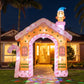 Gingerbread Man Candy Christmas Inflatable Illuminated Decorations - 3.2M
