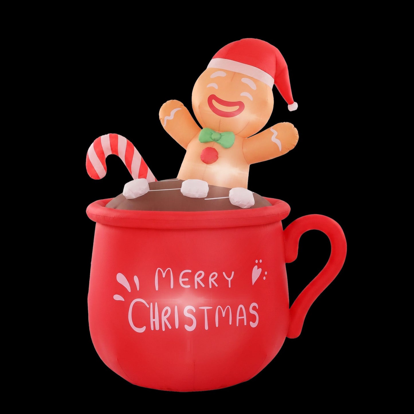 Cup Christmas Inflatable Height LED Outdoor Decorations Illuminated - 1.8M