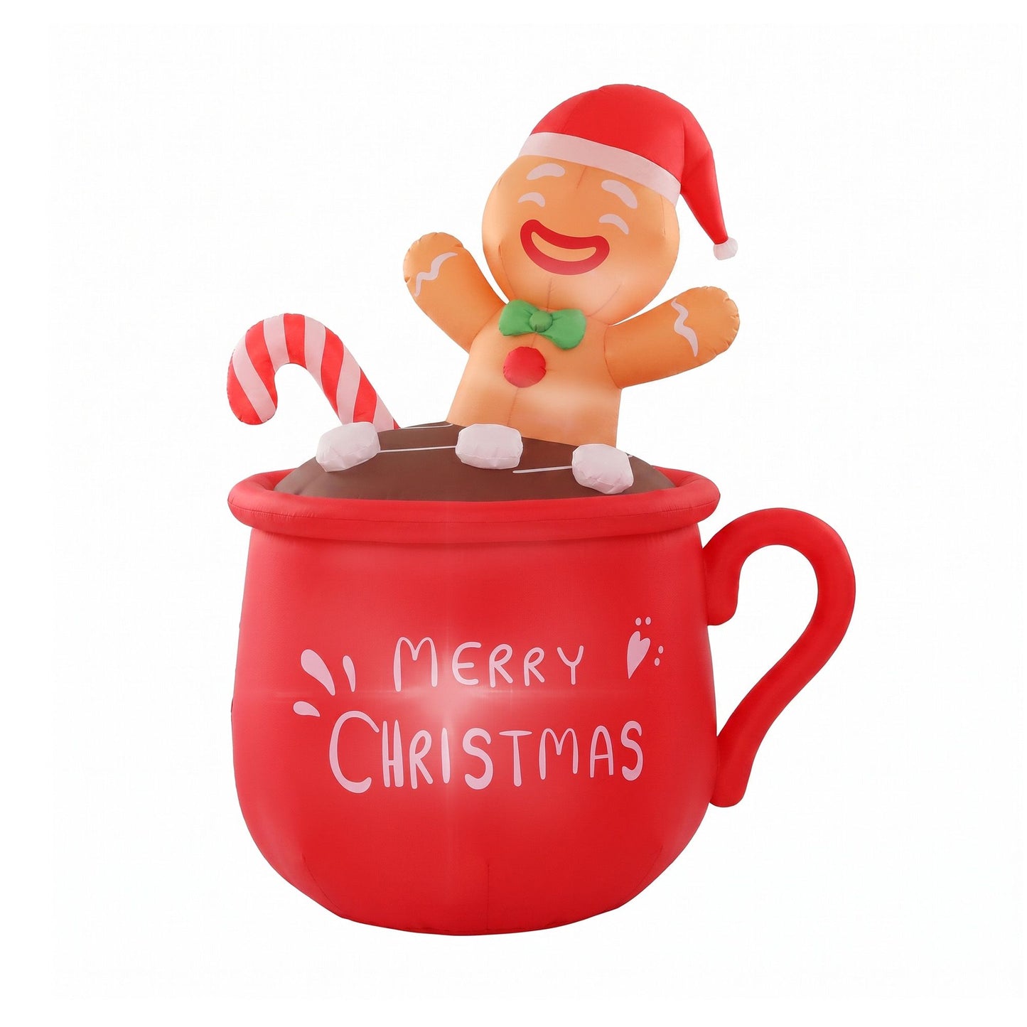 Cup Christmas Inflatable Height LED Outdoor Decorations Illuminated - 1.8M