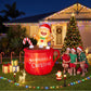 Cup Christmas Inflatable Height LED Outdoor Decorations Illuminated - 1.8M