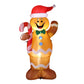 Gingerbread Man LED Christmas Inflatable Decorations Illuminated - 1.5M
