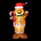 Gingerbread Man LED Christmas Inflatable Decorations Illuminated - 1.5M