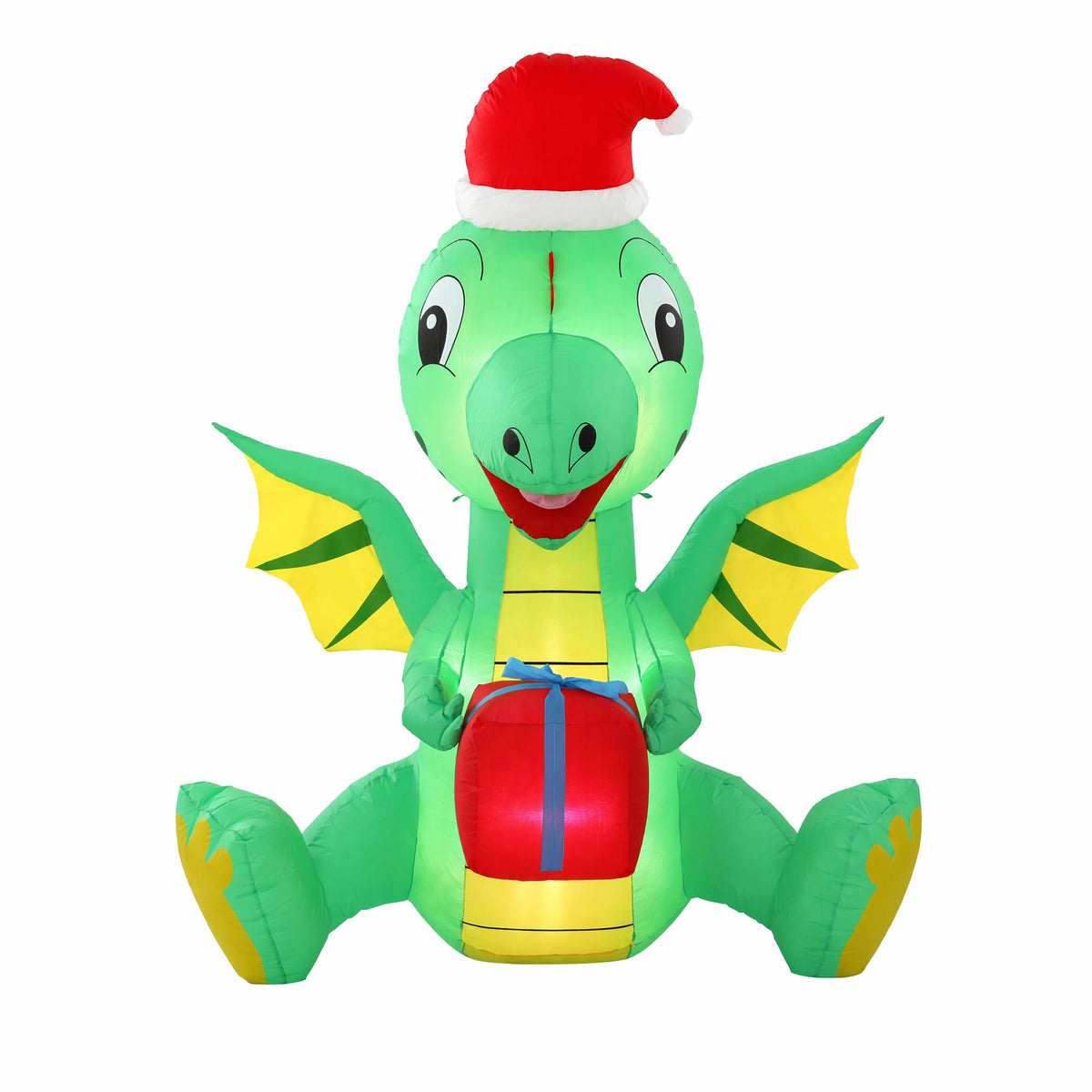 Dragon Christmas Inflatable Height LED Outdoor Decorations Illuminated - 1.8M