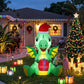 Dragon Christmas Inflatable Height LED Outdoor Decorations Illuminated - 1.8M