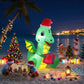 Dragon Christmas Inflatable Height LED Outdoor Decorations Illuminated - 1.8M