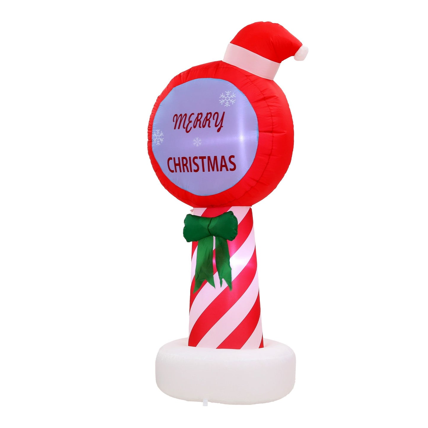 Pole Christmas Inflatable Height LED Outdoor Decorations Illuminated - 1.8M