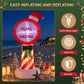 Pole Christmas Inflatable Height LED Outdoor Decorations Illuminated - 1.8M