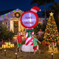 Pole Christmas Inflatable Height LED Outdoor Decorations Illuminated - 1.8M
