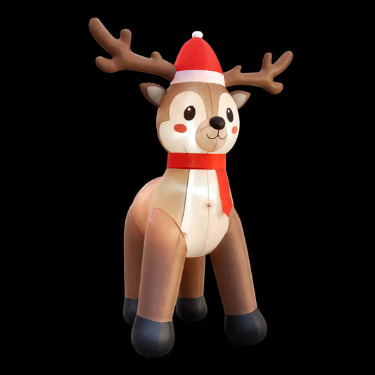 Reindeer Christmas Inflatable Illuminated Decorations - 2.5M