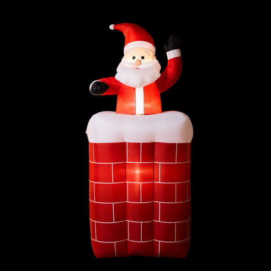 Santa Pop-Up Christmas Inflatable Illuminated Xmas Decorations - 1.8M