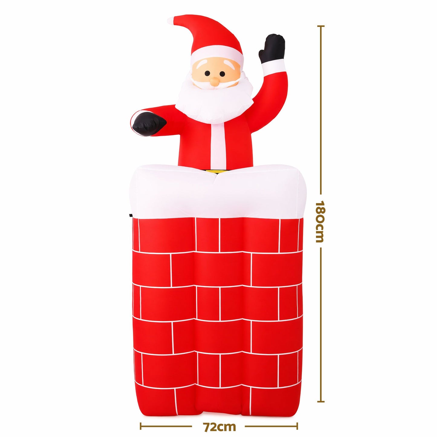 Santa Pop-Up Christmas Inflatable Illuminated Xmas Decorations - 1.8M