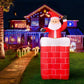 Santa Pop-Up Christmas Inflatable Illuminated Xmas Decorations - 1.8M
