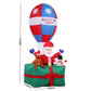 Christmas Inflatable Santa in Ballon 2.8M Height LED Decorations Illuminated