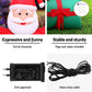Christmas Inflatable Santa in Ballon 2.8M Height LED Decorations Illuminated