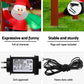 Santa Climbing Ladder Christmas Inflatable Height LED Decorations Illuminated - 2.45M