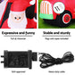 Santa Truck LED Christmas Inflatable LED Decorations Illuminated - 1.6M