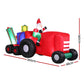 Christmas Inflatable Santa Truck 2.6M Length LED Decorations Illuminated