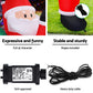 Santa Climbing LED Christmas Inflatable Illuminated Decorations - 1.9M