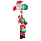 Climbing Santa LED Christmas Inflatable Decorations Illuminated - 2.5M