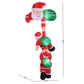 Climbing Santa LED Christmas Inflatable Decorations Illuminated - 2.5M