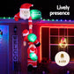 Climbing Santa LED Christmas Inflatable Decorations Illuminated - 2.5M
