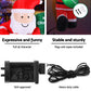 Climbing Santa LED Christmas Inflatable Decorations Illuminated - 2.5M